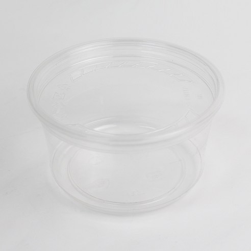 아이엔피 SK 투명 원형 델리케이스 바디 25p + 평면 뚜껑 25p 세트 11.7 x 9 x 6 cm 360ml, 1세트
