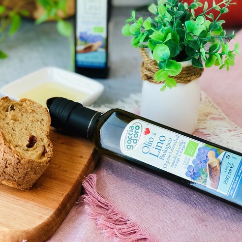 활력 넘치는 하루를 위한 고챠도로 유기농 냉압착 아마씨유