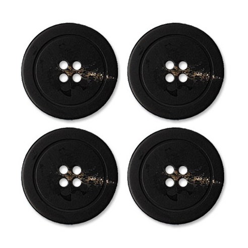 동대문단추왕 고급 무광 코트 가디건 단추 30mm, 테디, 4개, 블랙 테디