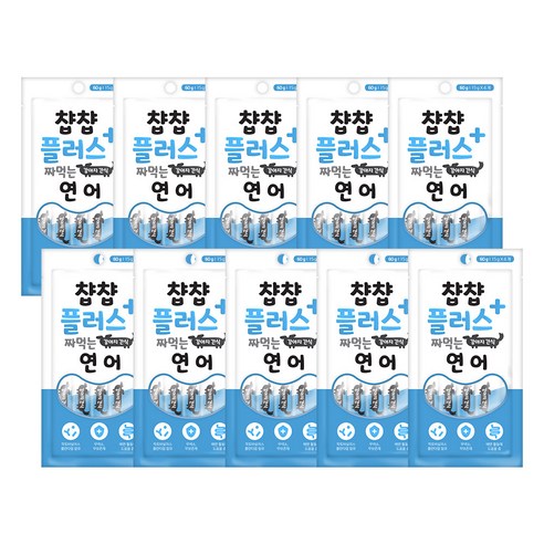 인터펫코리아 챱챱플러스 짜먹는 강아지 유산균 파우치 60g, 연어맛, 8개