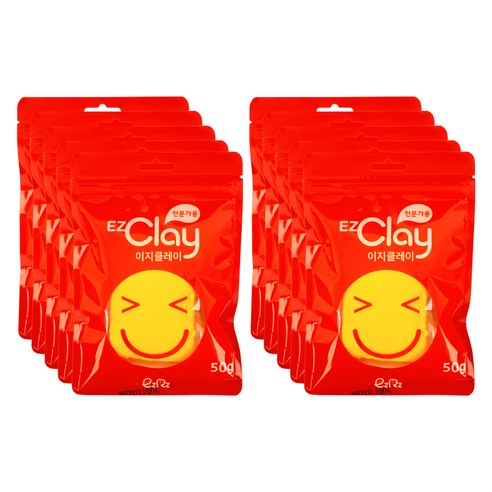 이지피아 이지클레이 10p, 노랑, 50g, 1개