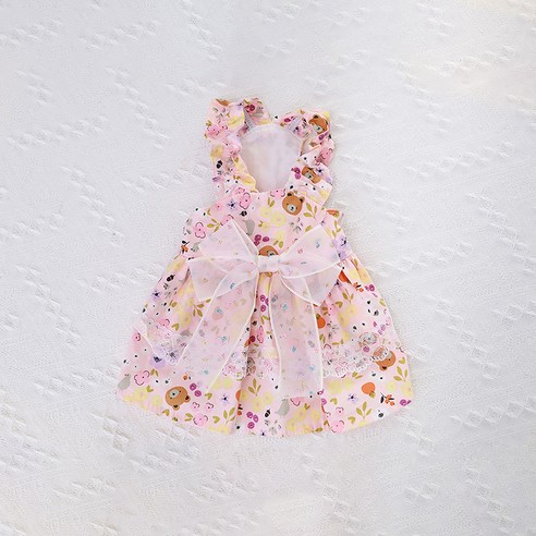 댕댕이 심쿵! 🌸 랜보어 스프링 프릴 원피스로 봄날의 낭만을!