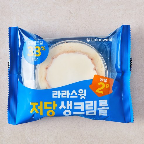 라라스윗 저당 생크림롤, 80g, 1개