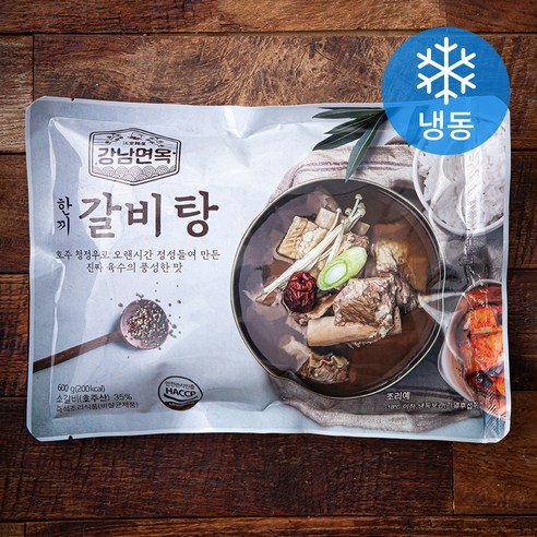 강남면옥 한끼 갈비탕 (냉동), 600g, 1팩