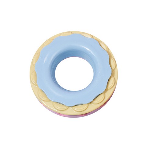 카르노코리아 반려견 컬러 도넛 장난감 10cm, 블루, 1개