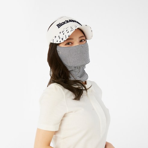 mi.ro 女式高爾夫面罩 女式高爾夫面罩夏季 精細麵罩 絲帶面罩 運動面罩 防紫外線高爾夫面罩 高爾夫防紫外線面罩 高爾夫面罩防紫外線