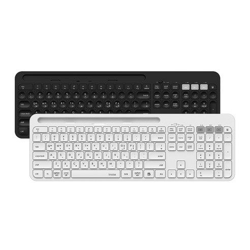 아이노트 멀티커넥트 무선 블루투스 5.0 일반형 키보드, 블랙, K608RB