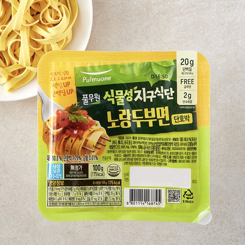 풀무원 식물성 지구식단 노랑두부면, 100g, 1개