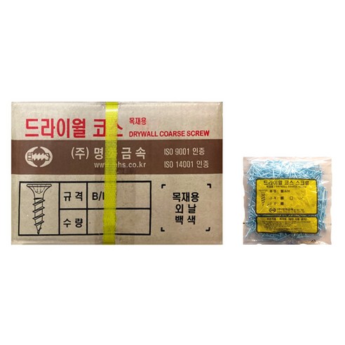 이노공구 목재용 코스나사 백색 3.8 x 32mm 1502 500p, 16개