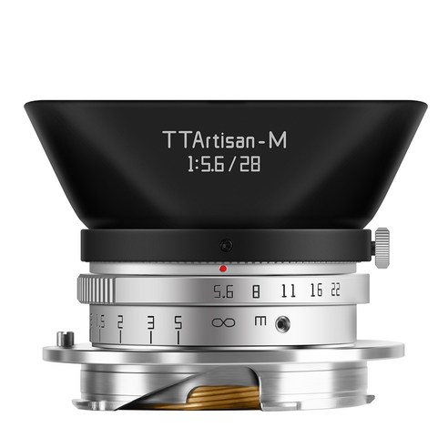 TTArtisan 28mm F5.6 라이카 M 마운트 카메라 렌즈, 실버