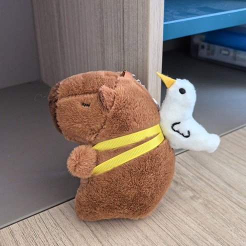 아이끌레 스타일 카피바라 봉제인형 키링, 04 갈매기, 1개, 12cm