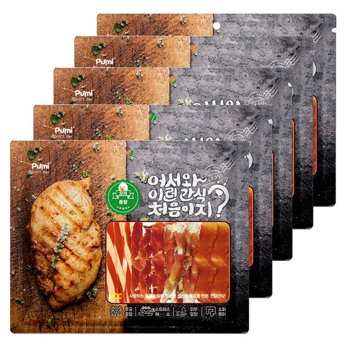 푸르미 반려견 어서와 이런간식 처음이지 건조 간식, 오리종합, 5개