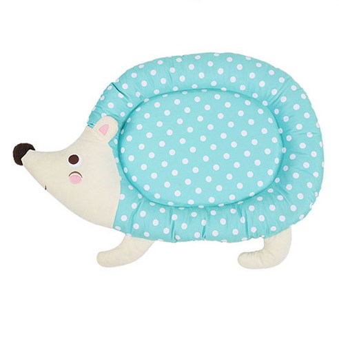 고양이 도트 동물 방석, 블루