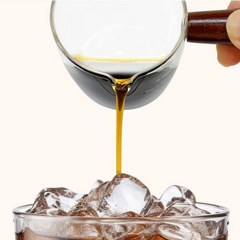 카페리아 자단나무 손잡이 계량 눈금 샷글라스: 완벽한 커피와 칵테일 즐거움을 위한 필수품