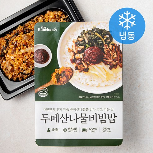 더반찬 두메산나물비빔밥 (냉동), 250g, 1개