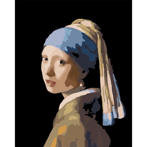 아이엠미니 DIY 명화그리기 세트 40 x 50 cm, 진주귀걸이를 한 소녀