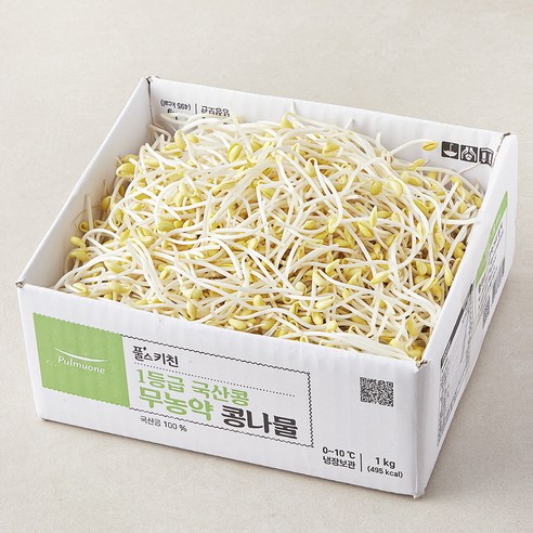 풀스키친 국내산 무농약 1등급 콩나물, 1kg, 4개