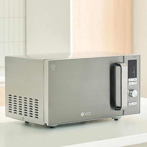 롯데알미늄 무회전 플랫형 다이얼식 전자레인지 23L