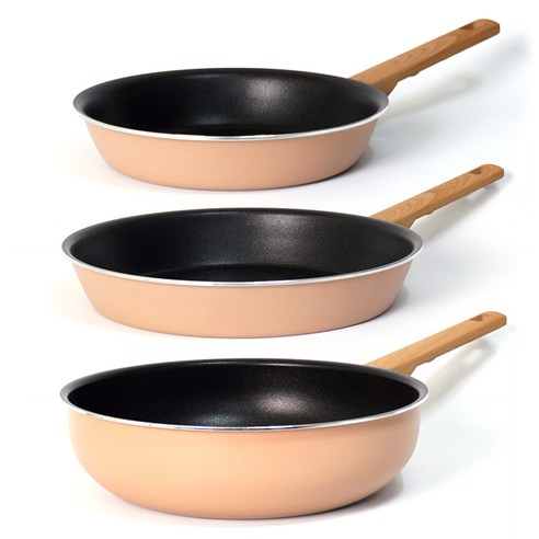 키친아트 몬트 인덕션 후라이팬 궁중팬 3종세트, 혼합색상, 후라이팬 24cm + 후라이팬 30cm + 궁중팬 30cm