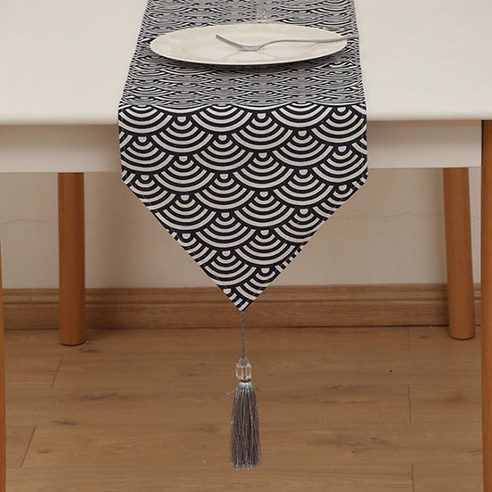 빈테리어 인테리어 포인트 태슬 테이블 러너, TYPE 03, 30 x 140 cm