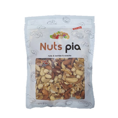 넛츠피아 세븐믹스 레벨업 너트 리필형 파우치, 500g, 1개