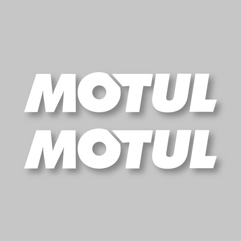모툴 SUV 데칼 스티커 중, 화이트, 2개