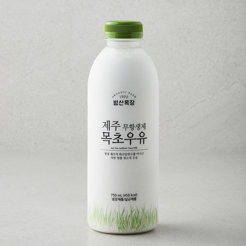 무항생제 인증 제주 목초 우유, 750ml 2병 유기농