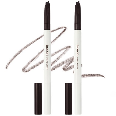 보얀 드로잉 아이브로우 0.25g, 02 회갈색, 2개