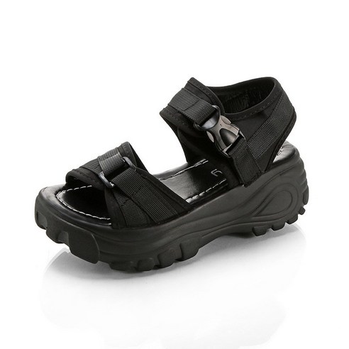 마더브띠 여성용 키높이 통굽 스트랩 샌들