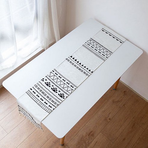 컬러 패턴 테이블 러너, 01, 32 x 160 cm