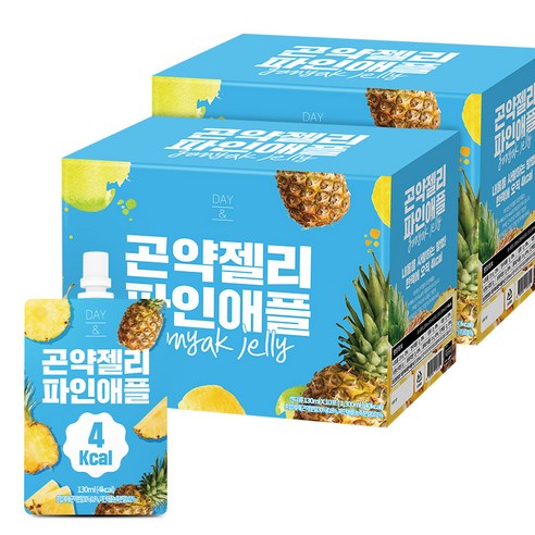 참앤들황토농원 데이앤 파인애플 곤약젤리 10p, 1300ml, 3개