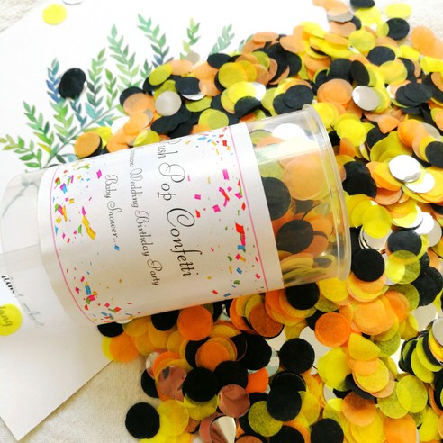 글로리빙 파티 꽃가루 컨페티폭죽 25g, 2개, 색상11