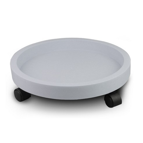이동식 원형 화분 받침대 FS006, 화이트