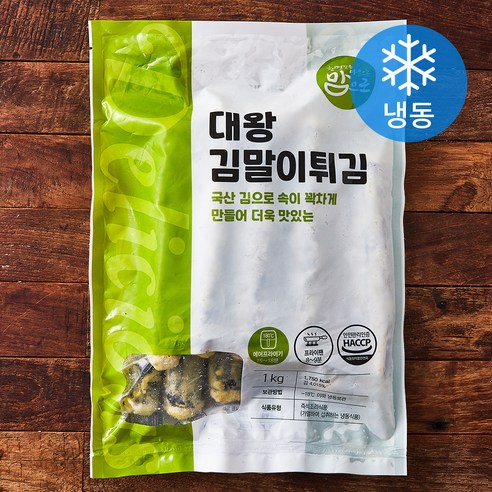 맘으로 대왕김말이튀김 (냉동), 1kg, 1개