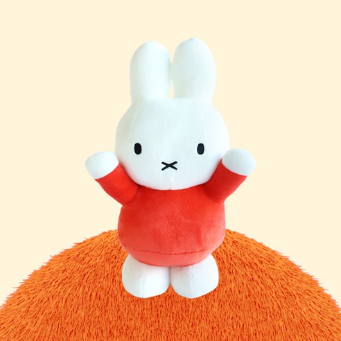 매니어리틀 미피 STANDING 봉제인형, 오렌지, 1개, 30cm