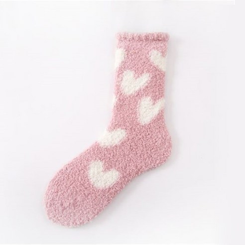 포근한 꿈나라로 인도하는 마법, 이츠굿텐 극세사 하트 수면 양말