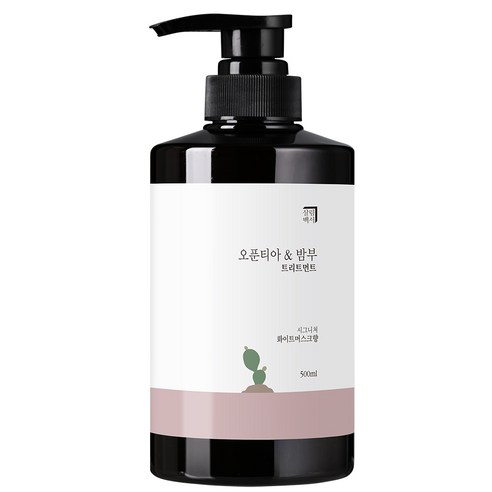 살림백서 오푼티아&밤부 트리트먼트 화이트머스크향, 500ml, 1개