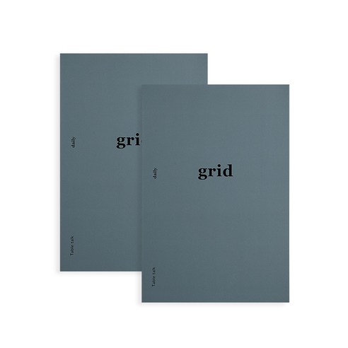 안테나샵 BETTER TOGETHER 그리드노트 A5, Vintage blue, 2개