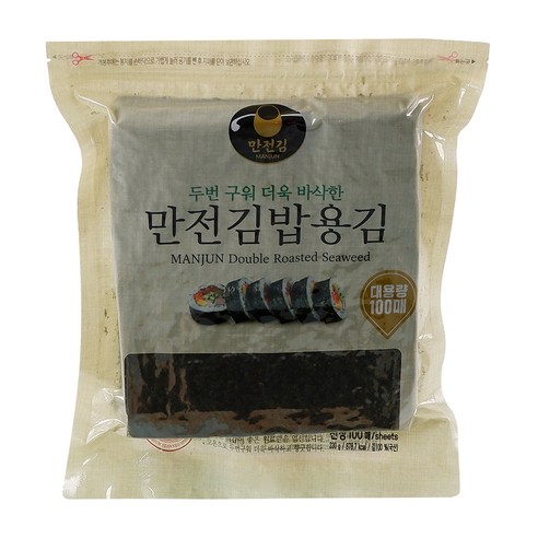 5월 16일 갓 구운 만전김 두번구운 김밥김 100매, 1개, 230g