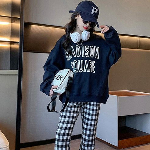 初中 時尚 男孩 女孩 普通 服裝 上衣 運動衫 初中 9 歲以上