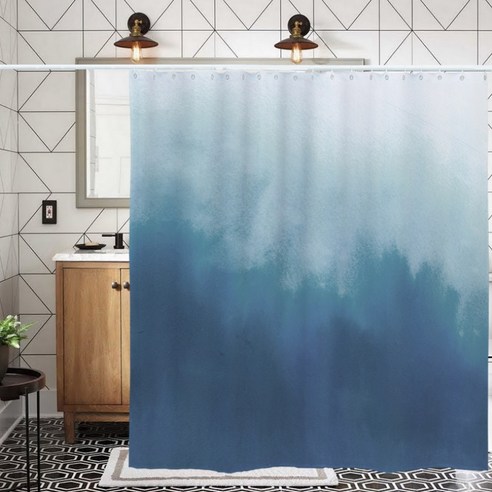 카리스 쿨네이쳐 디자인 방수 욕실 샤워 커튼 A05 180 x 200 cm, 1개