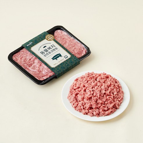 동물복지 인증 바른농장 뒷다리살 다짐육 (냉장), 1개, 500g
