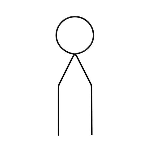 엠제이 화분 받침대 식물 고정 지지대 O 블랙형, 1개