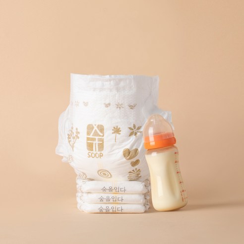 밤새 꿀잠 보장, 아기 피부를 위한 숲바른 골드 기저귀