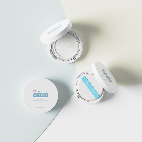 민감한 아기 피부를 위한 순하고 촉촉한 선택, 오가닉그라운드 논나노 미네랄 선쿠션