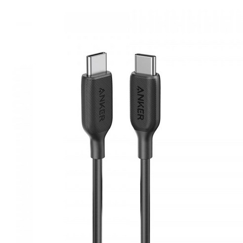 앤커 3세대 파워라인 USB C to C PD 고속 충전 케이블 60W, 90cm, 블랙