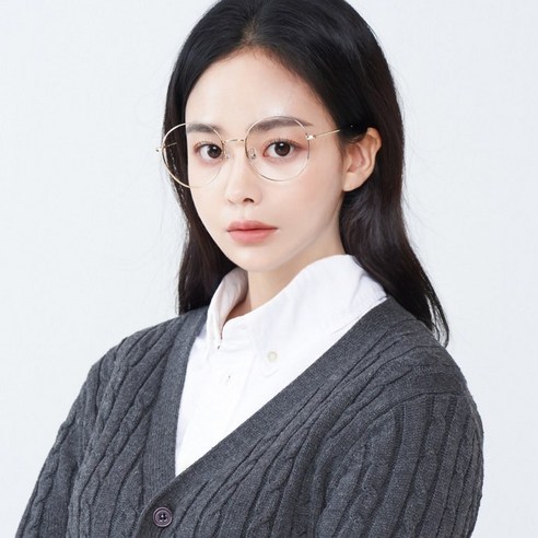 멜라크메 동글이 메탈 안경테