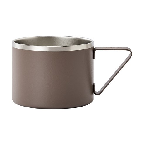 오슬로 스텐 316 보온보냉 트리곤 머그 350ml, 브라운, 1개