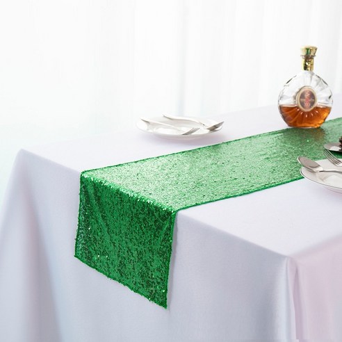 세이프탑 파티용품 테이블러너, 08 초록, 30 x 180 cm