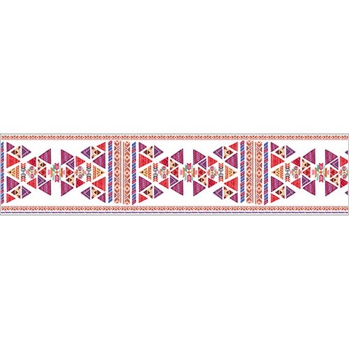 파라다이소 북유럽 에스닉 패턴 디자인 아트 테이블러너, 25, 30 x 120 cm